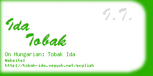 ida tobak business card